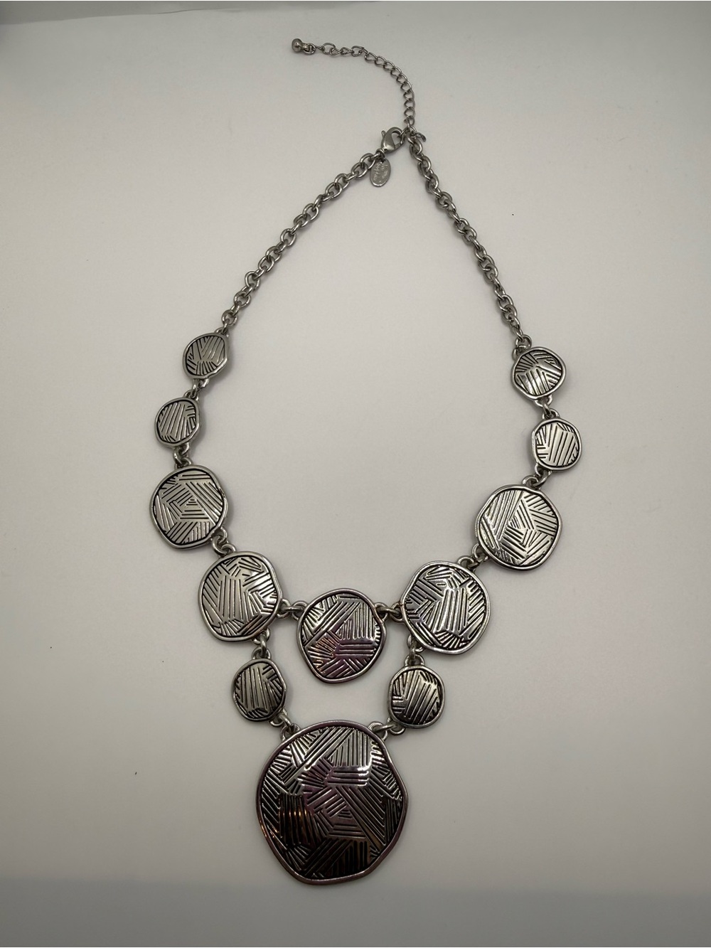 Lis Sophia  solace silver statement  necklace